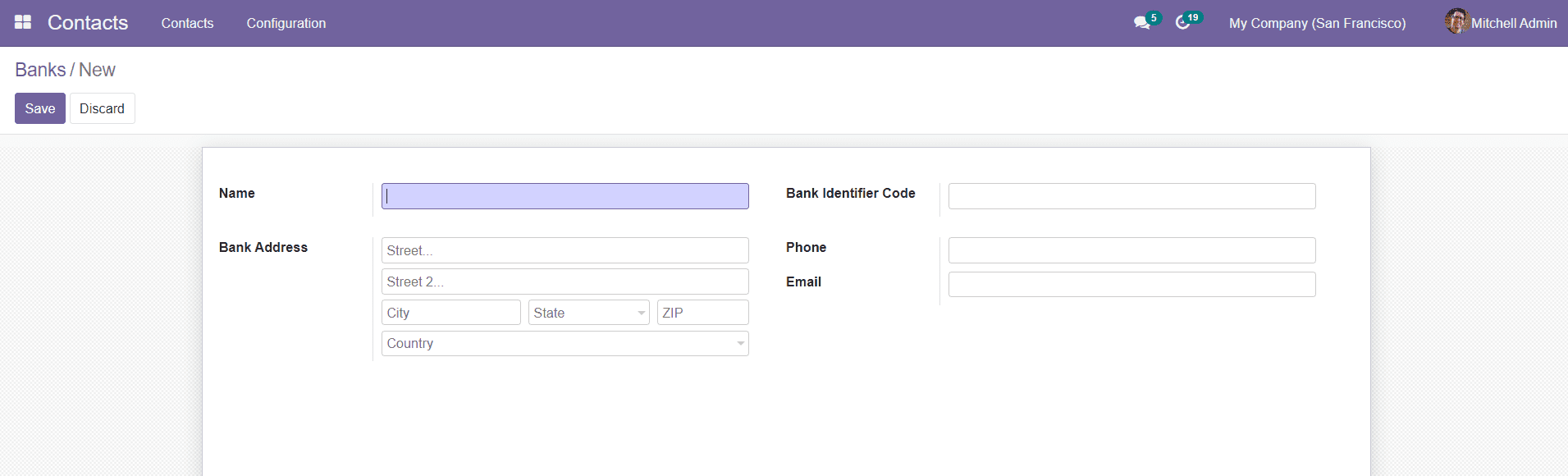 Odoo 15 Contacts