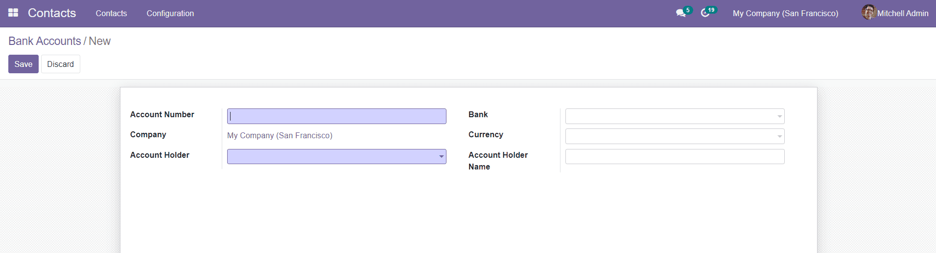 Odoo 15 Contacts