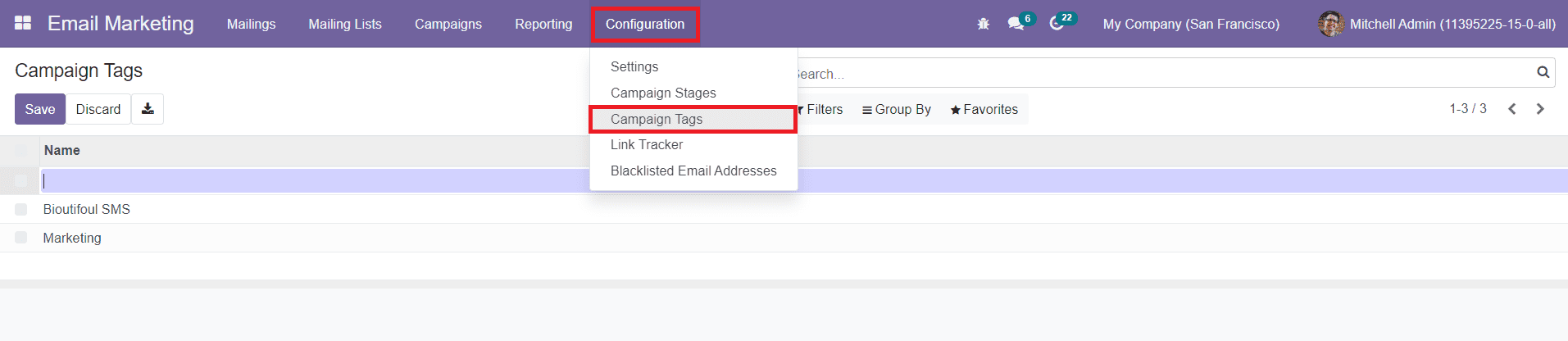 Odoo 15 Email Marketing