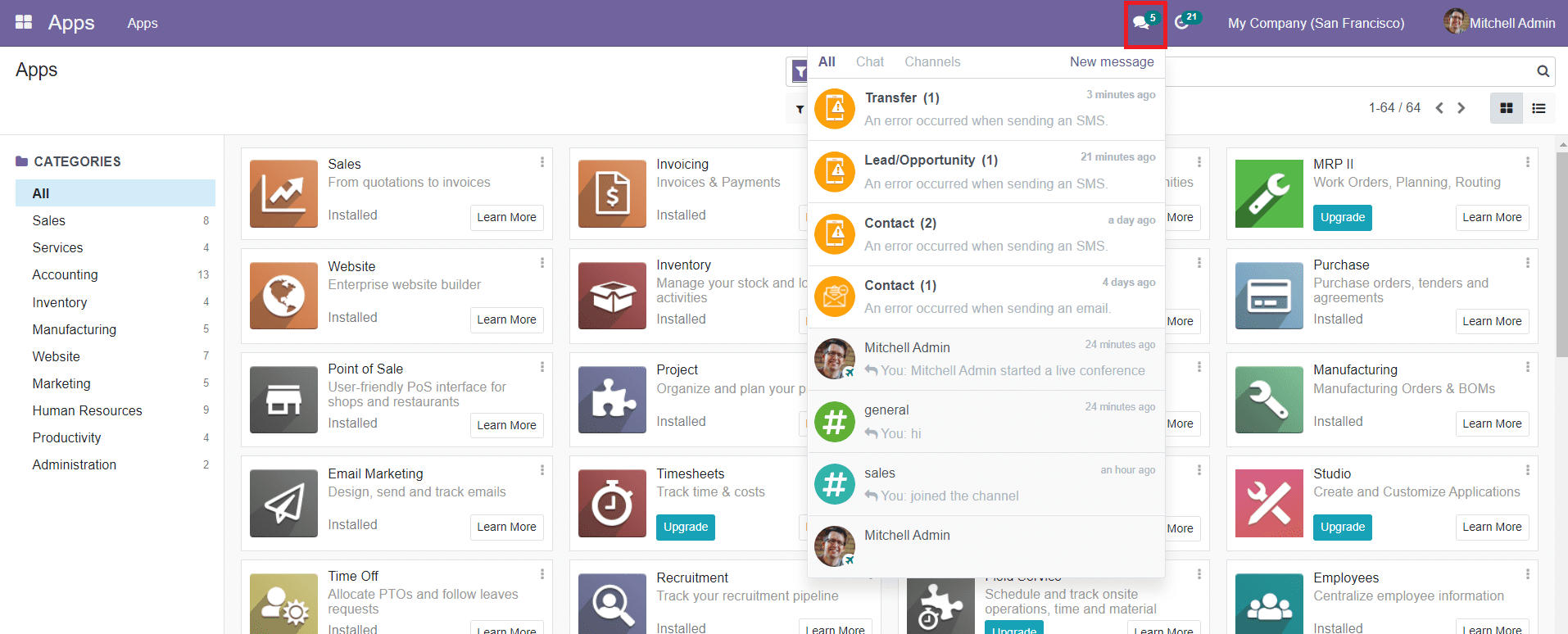 Odoo 15 Discuss