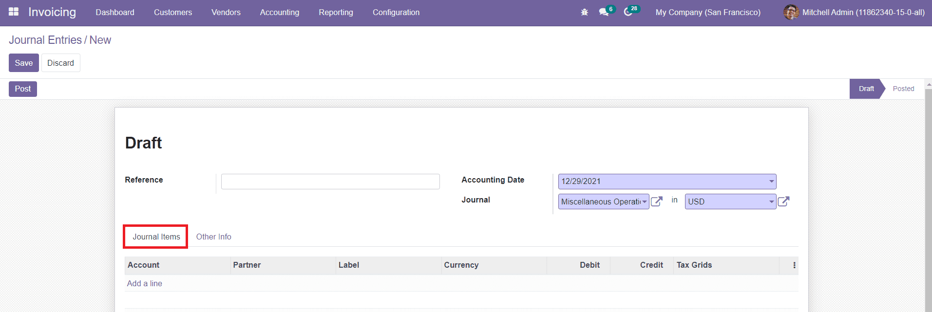 Odoo 15  Invoicing