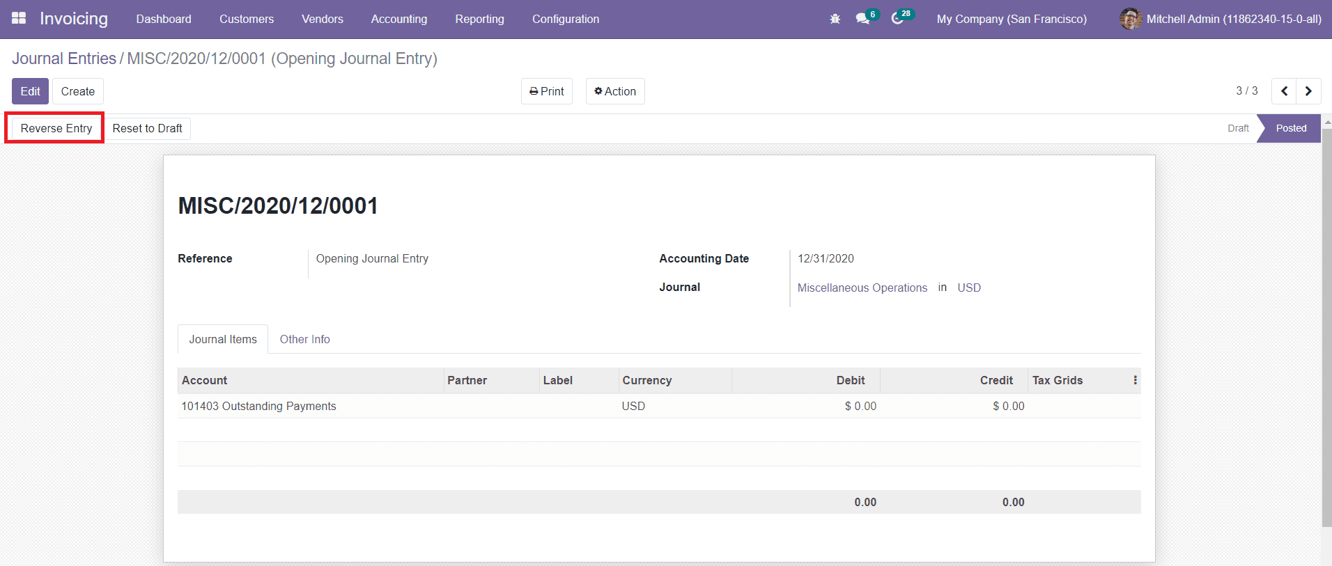 Odoo 15  Invoicing