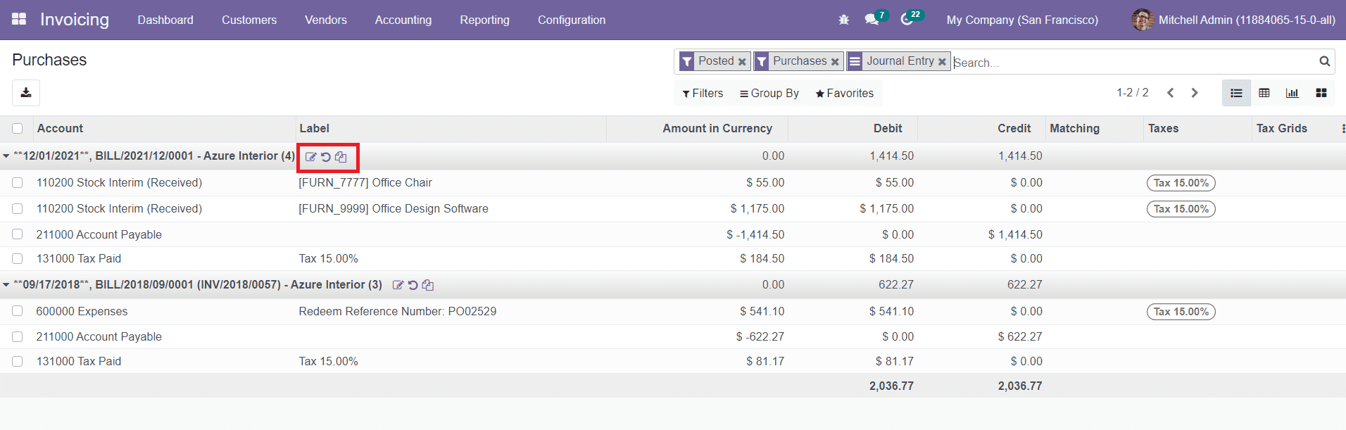 Odoo 15  Invoicing