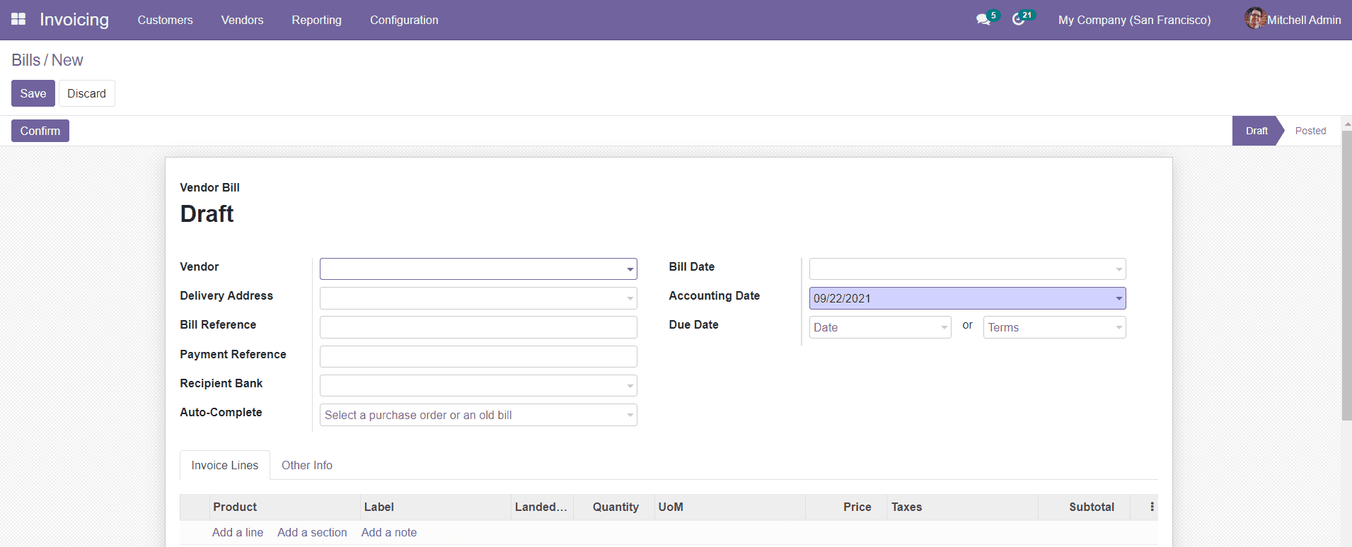 Odoo 15  Invoicing