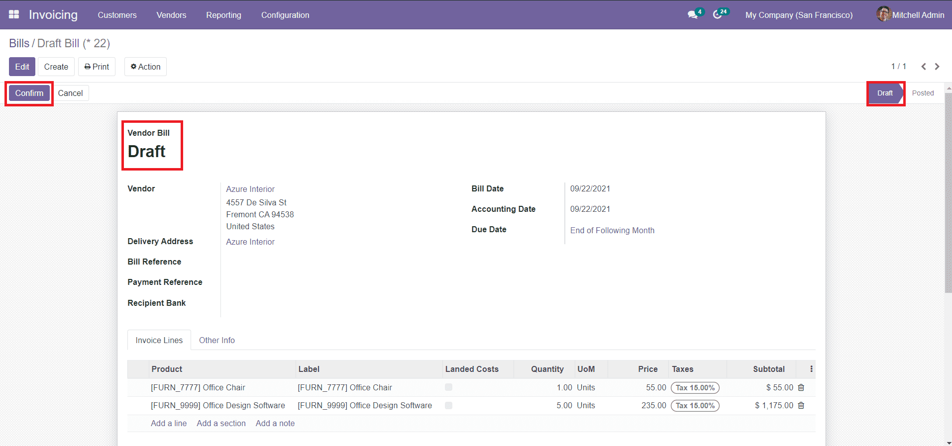 Odoo 15  Invoicing