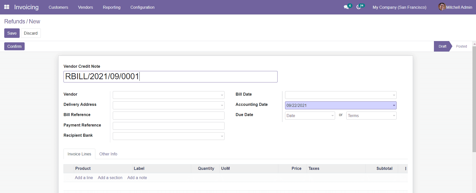 Odoo 15  Invoicing