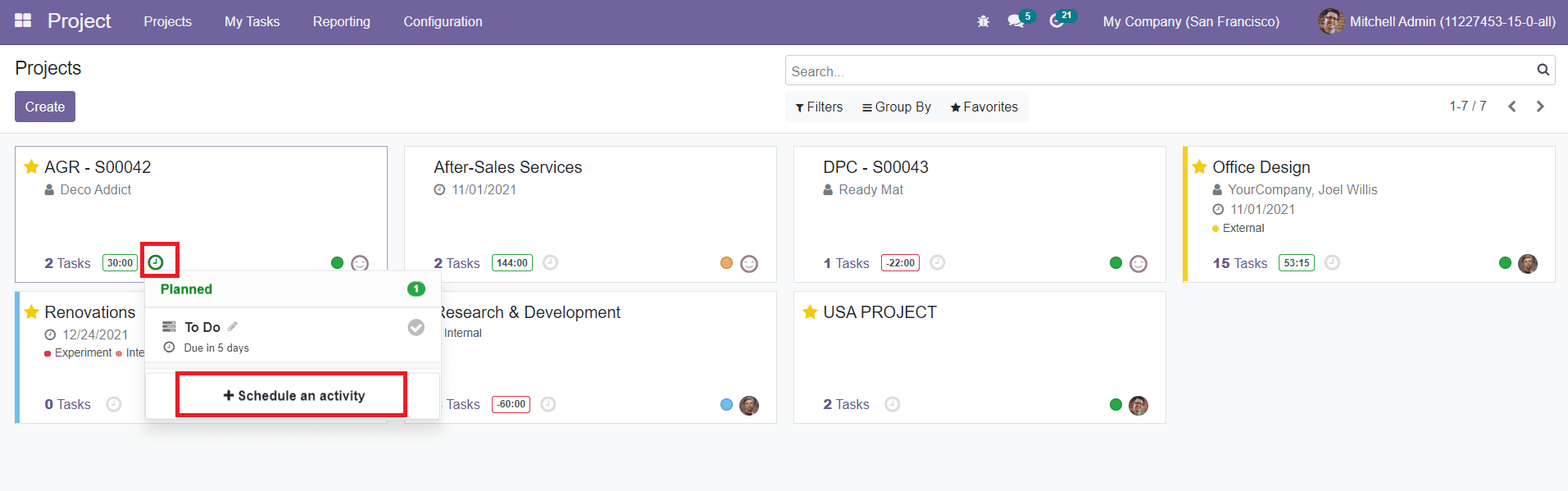 Odoo 15 Project Management