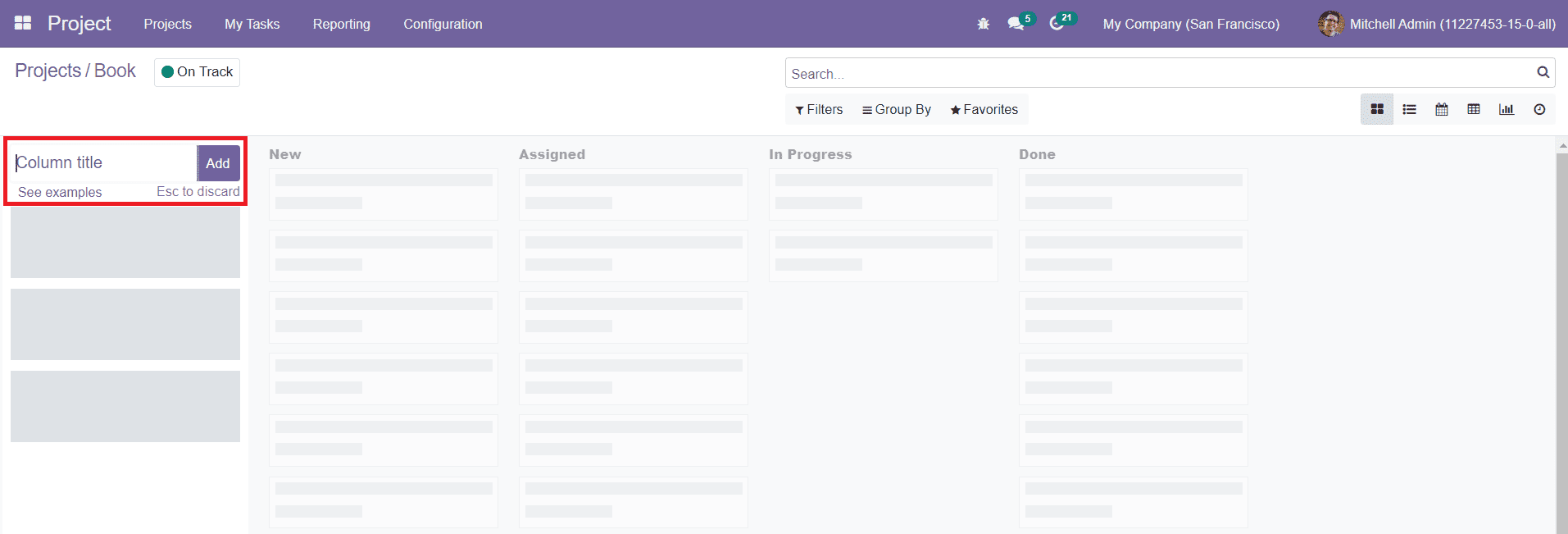 Odoo 15 Project Management