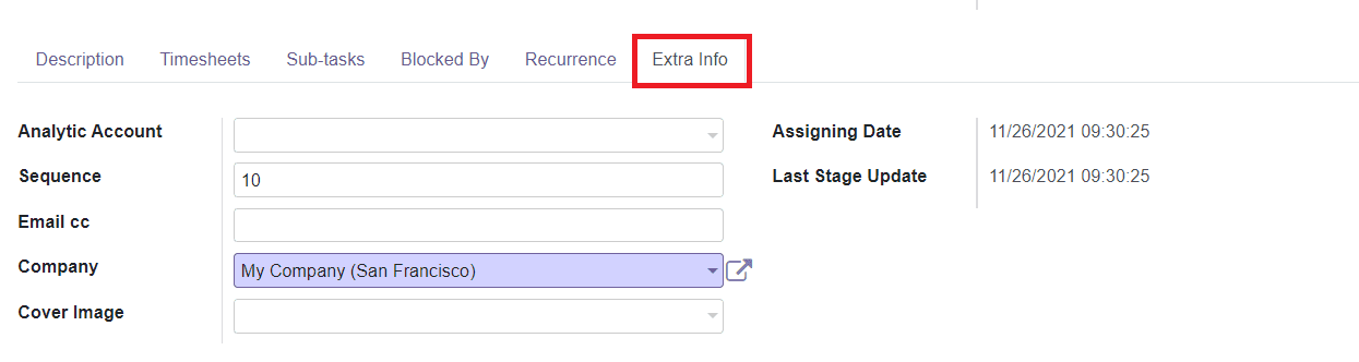 Odoo 15 Project Management