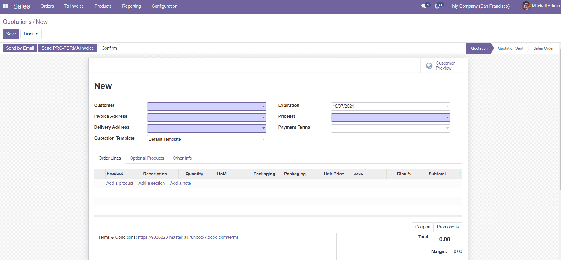 Odoo 14 CRM Module