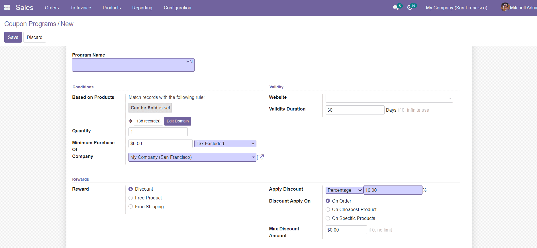 Odoo 15 Sales Module