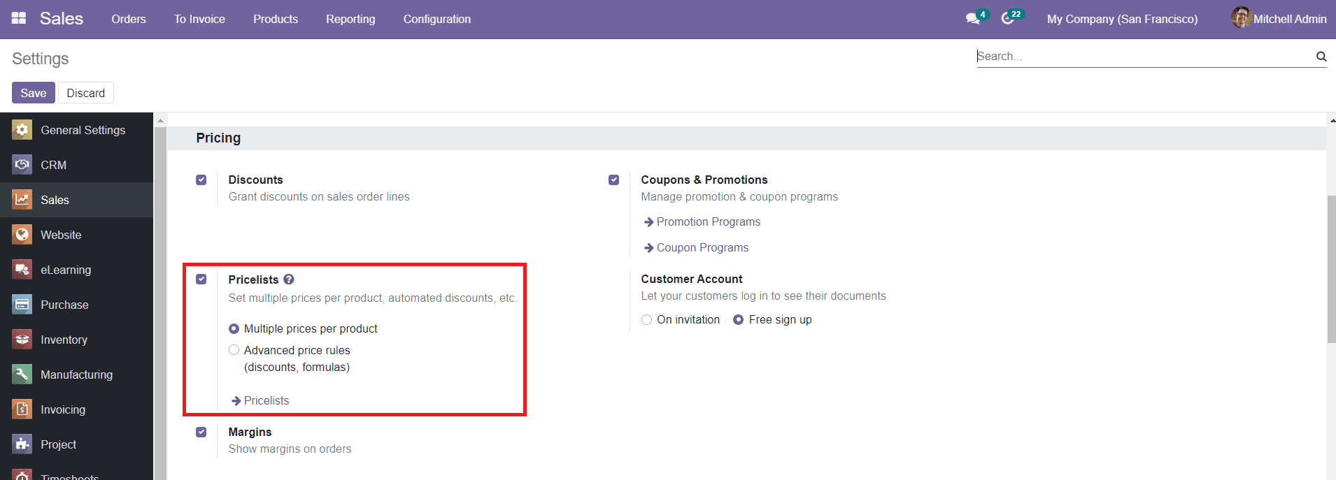 Odoo 15 Sales Module