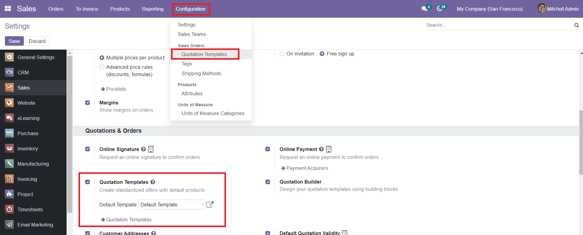 Odoo 15 Sales Module