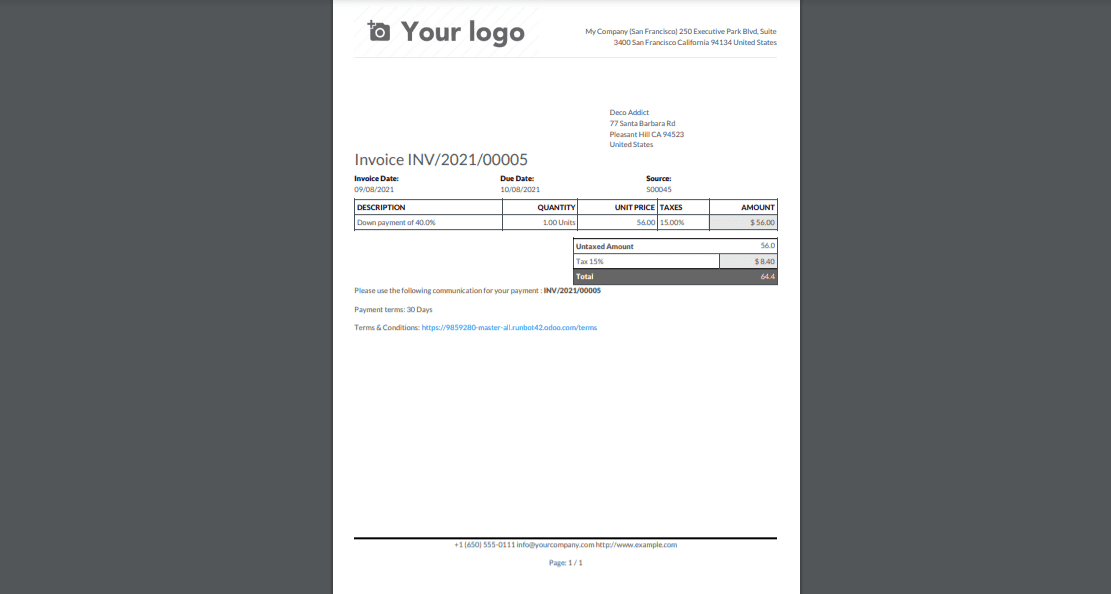 Odoo 14 Sales Module