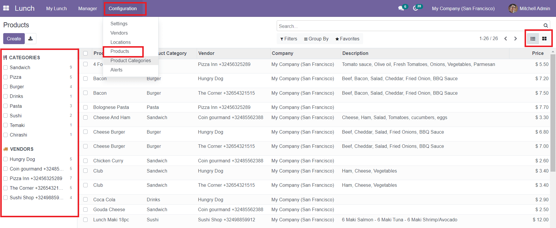 Odoo 15 Lunch